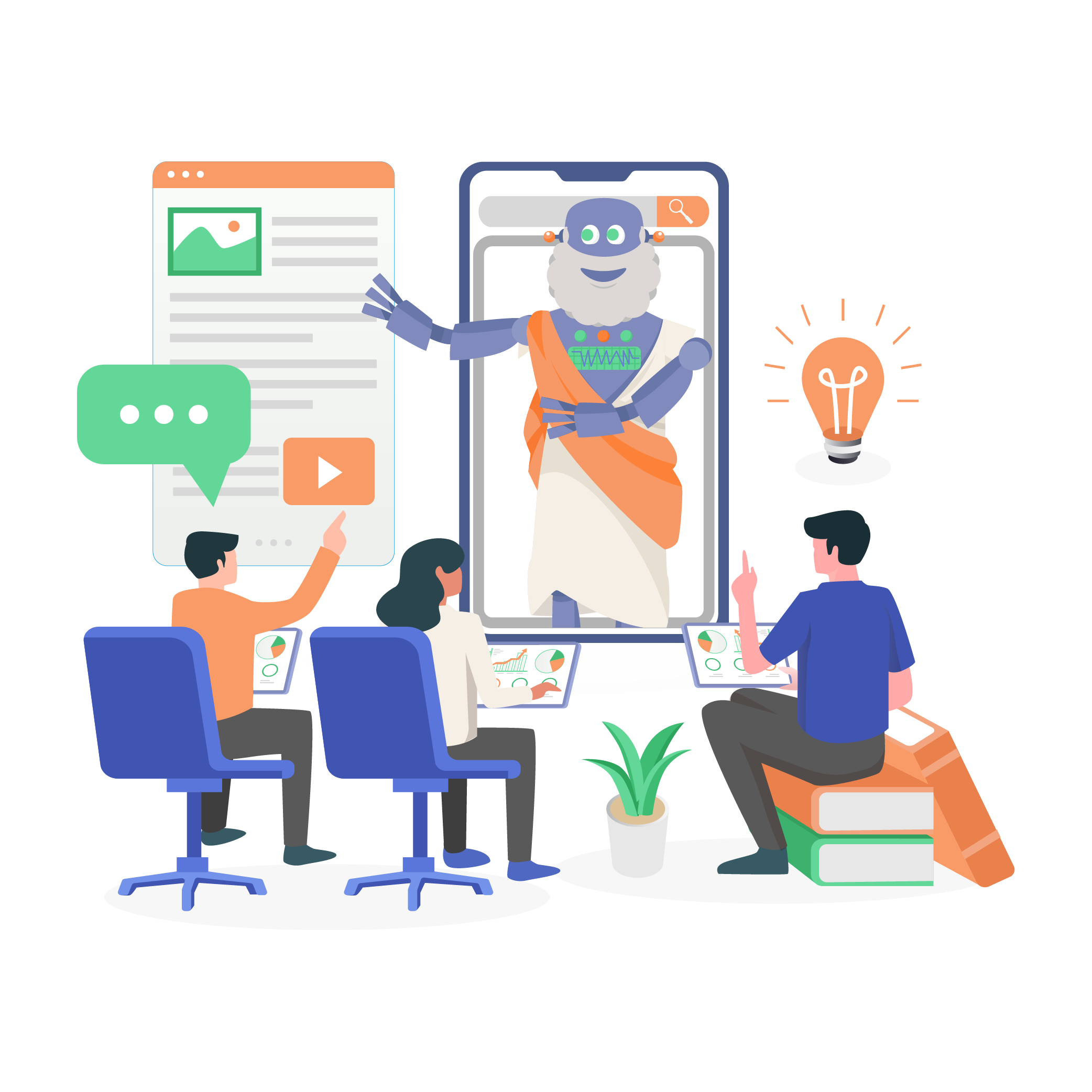 Socrat presenting AI literacy